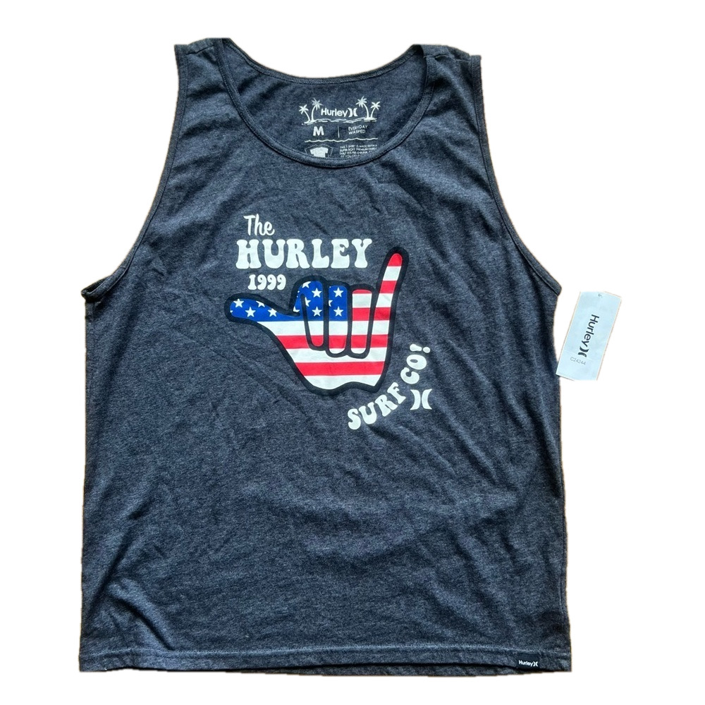 Hurley Everyday Washed Shaka Stripes Men's Tank Size Medium SKU#C24244